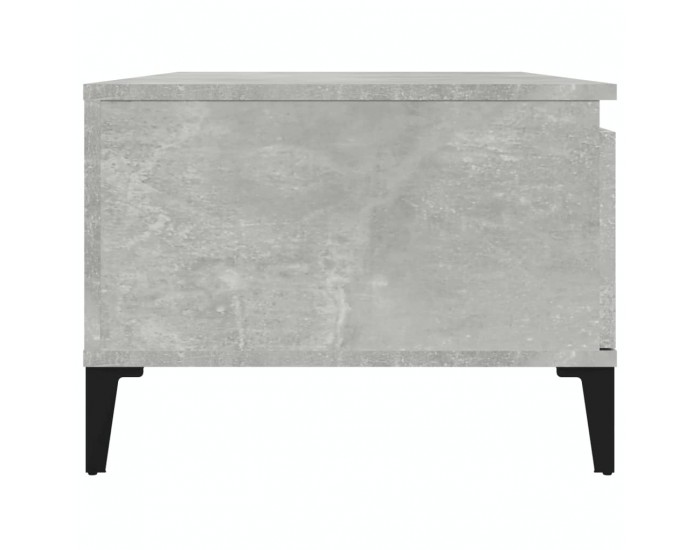 Sonata H Маса за кафе, бетонно сива, 90x50x36,5 см, инженерно дърво