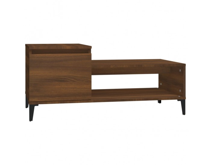 Sonata H Кафе маса, кафяв дъб, 100x50x45 см, инженерно дърво