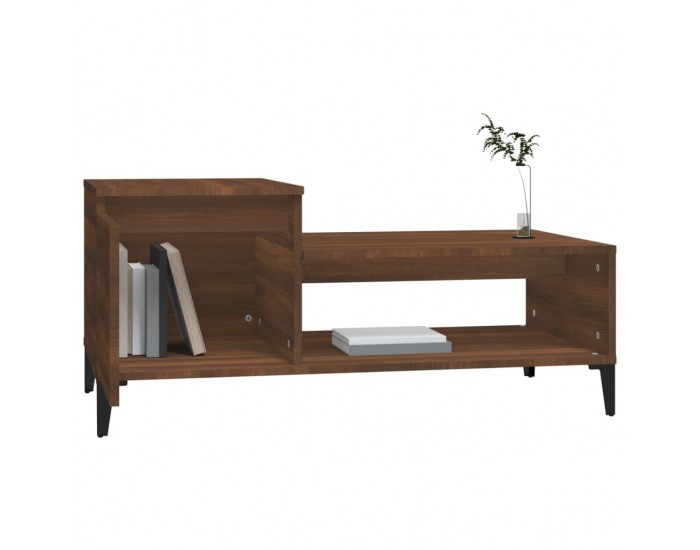 Sonata H Кафе маса, кафяв дъб, 100x50x45 см, инженерно дърво