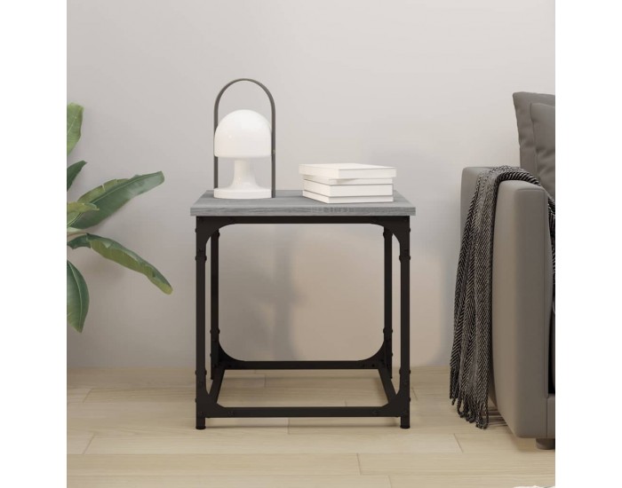 Sonata H Странична маса, cив сонома, 40x40x40 см, инженерно дърво