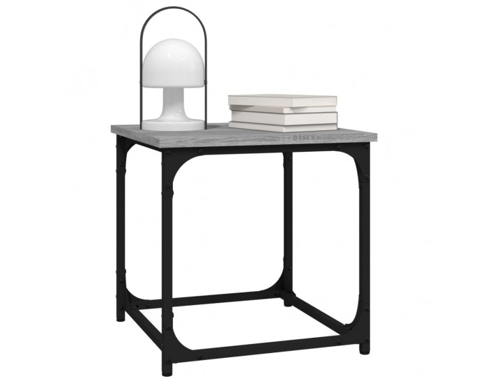 Sonata H Странична маса, cив сонома, 40x40x40 см, инженерно дърво