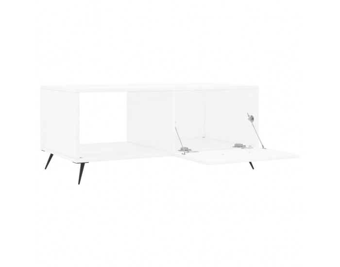 Sonata H Кафе маса, бяла, 90x50x40 см, инженерно дърво