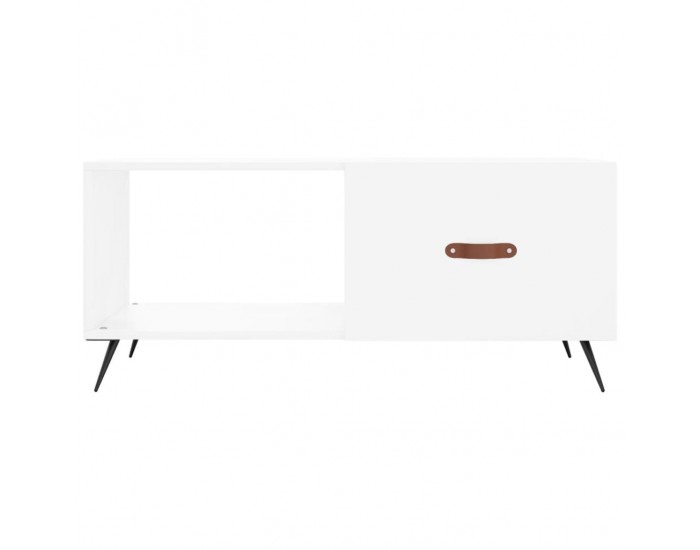 Sonata H Кафе маса, бяла, 90x50x40 см, инженерно дърво