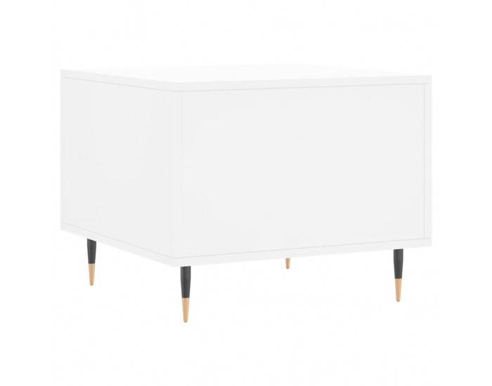 Sonata H Кафе маса, бяла, 50x50x40 см, инженерно дърво