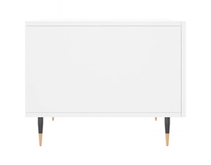 Sonata H Кафе маса, бяла, 50x50x40 см, инженерно дърво