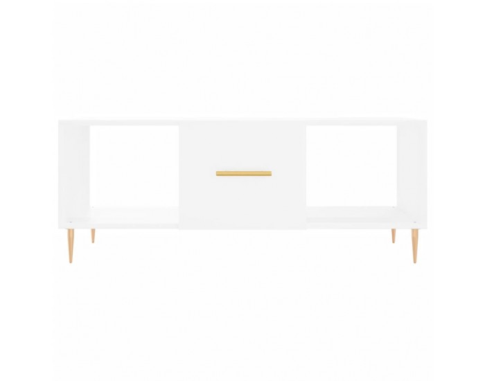 Sonata H Маса за кафе, бяла, 102x50x40 см, инженерно дърво