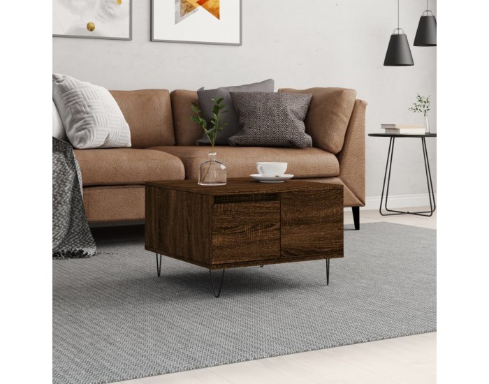 Sonata H Кафе маса, кафяв дъб, 55x55x36,5 см, инженерно дърво