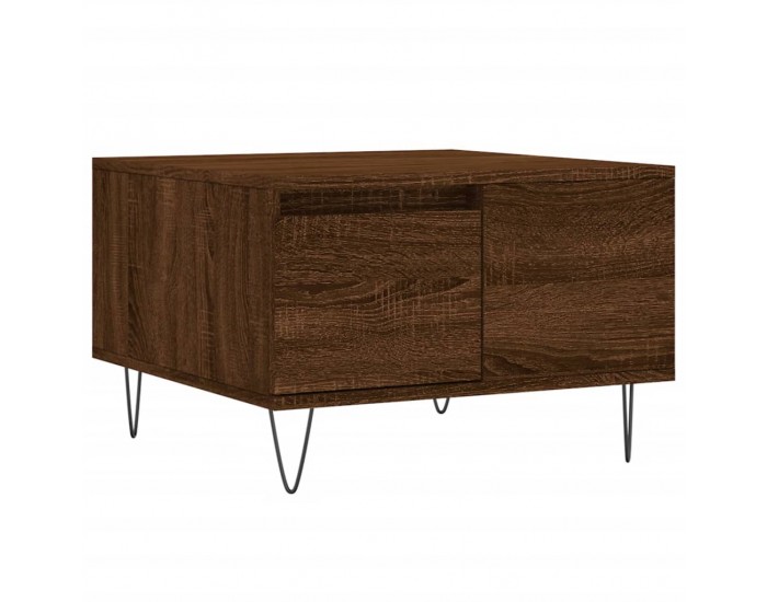 Sonata H Кафе маса, кафяв дъб, 55x55x36,5 см, инженерно дърво