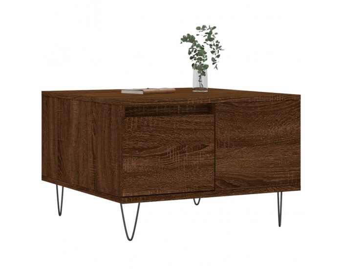 Sonata H Кафе маса, кафяв дъб, 55x55x36,5 см, инженерно дърво