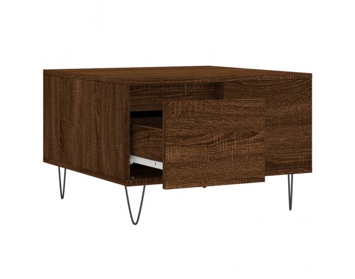 Sonata H Кафе маса, кафяв дъб, 55x55x36,5 см, инженерно дърво