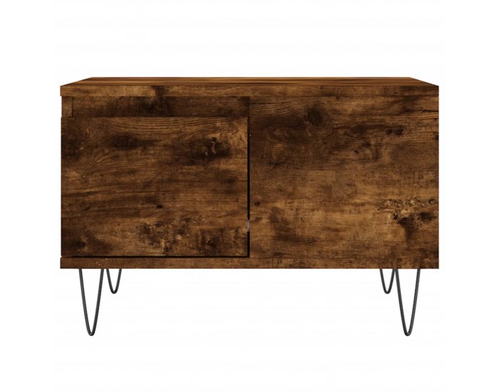 Sonata H Кафе маса, опушен дъб, 55x55x36,5 см, инженерно дърво