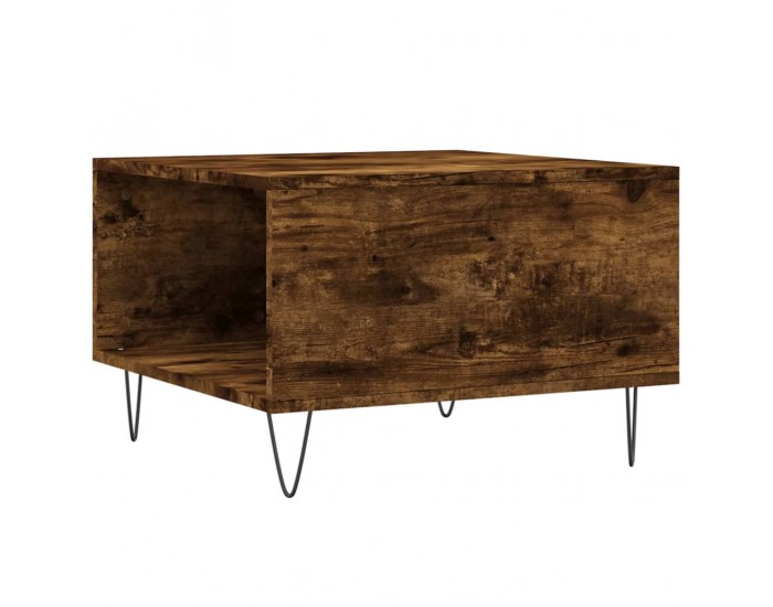 Sonata H Кафе маса, опушен дъб, 55x55x36,5 см, инженерно дърво