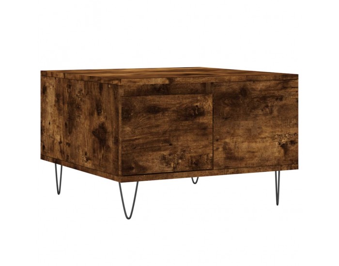 Sonata H Кафе маса, опушен дъб, 55x55x36,5 см, инженерно дърво