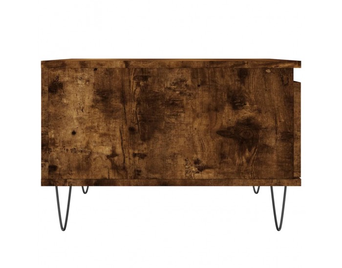 Sonata H Кафе маса, опушен дъб, 55x55x36,5 см, инженерно дърво