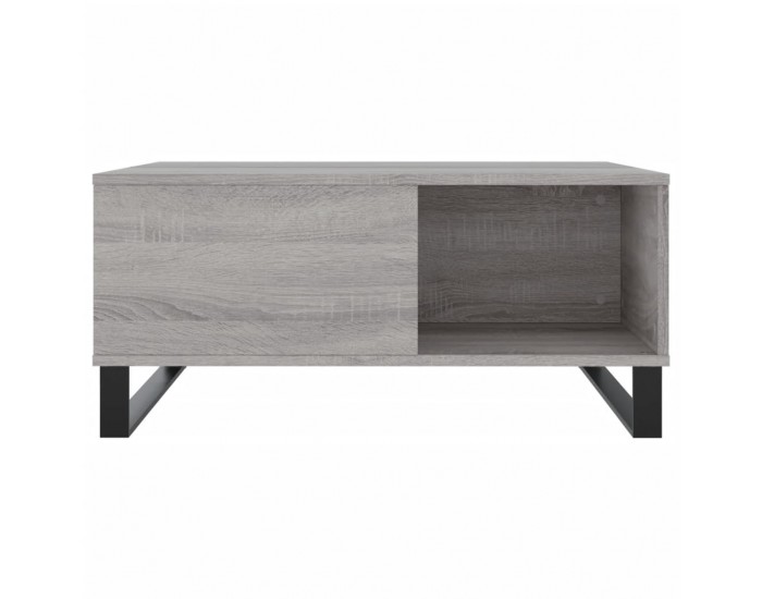 Sonata H Кафе маса, сив сонома, 80x80x36,5 см, инженерно дърво