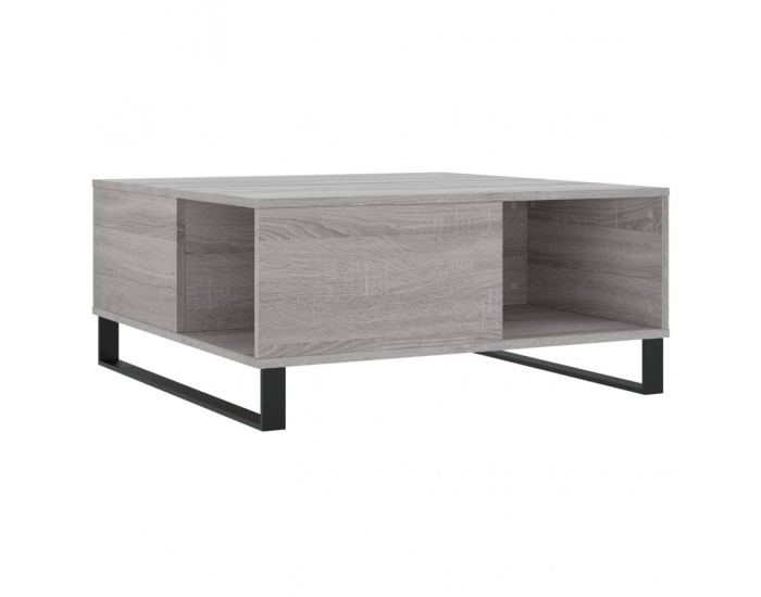 Sonata H Кафе маса, сив сонома, 80x80x36,5 см, инженерно дърво