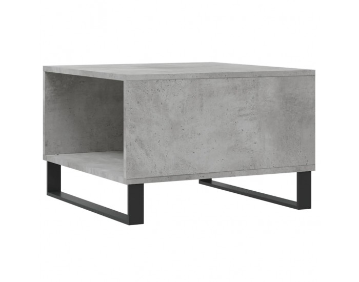 Sonata H Маса за кафе, бетонно сива, 55x55x36,5 см, инженерно дърво