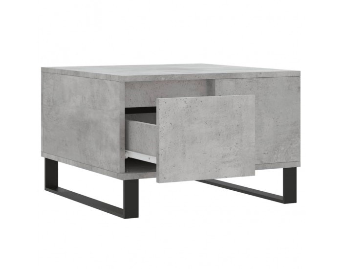 Sonata H Маса за кафе, бетонно сива, 55x55x36,5 см, инженерно дърво