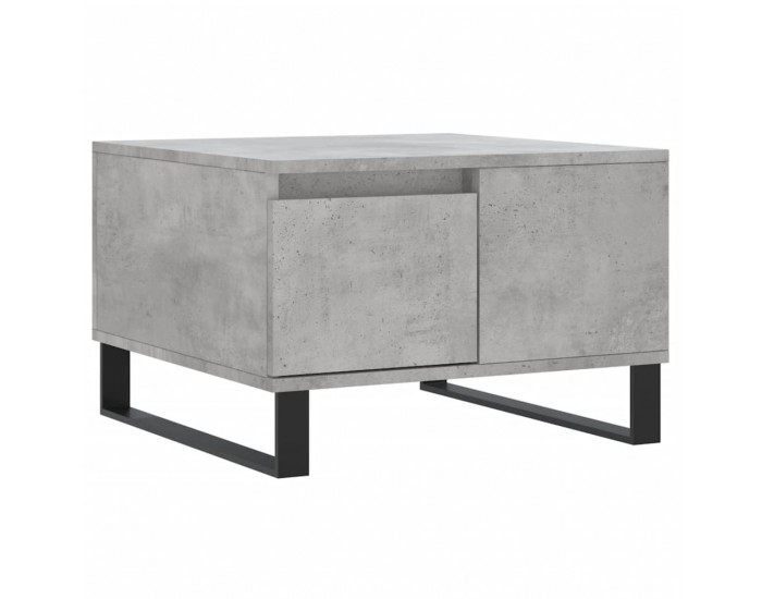 Sonata H Маса за кафе, бетонно сива, 55x55x36,5 см, инженерно дърво