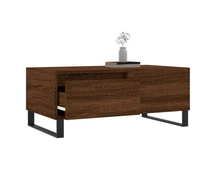 Sonata H Кафе маса, кафяв дъб, 90x50x36,5 см, инженерно дърво