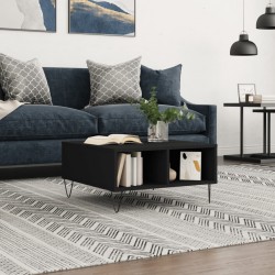 Sonata H Кафе маса, черна, 60x60x30 см, инженерно дърво - Холни маси