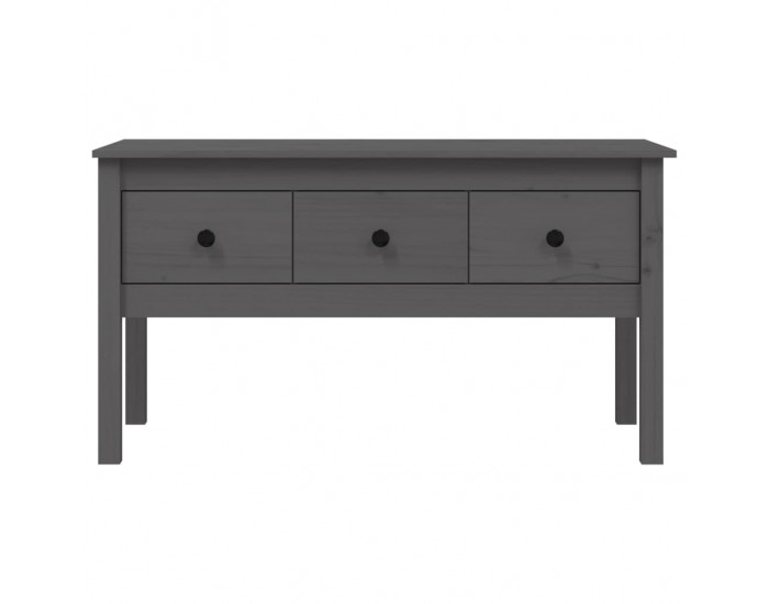 Sonata H Кафе маса, Сиво, 102x49x55 см, борово дърво масив