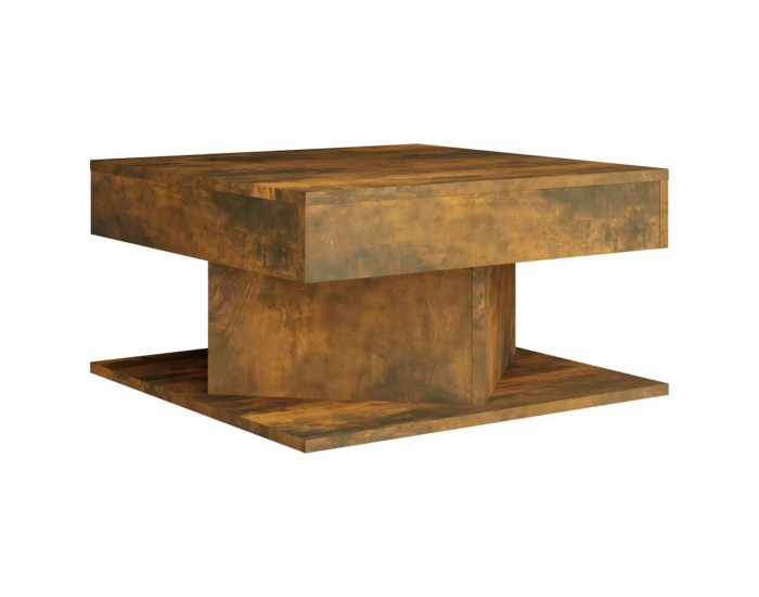 Sonata H Маса за кафе, опушен дъб, 57x57x30 см, инженерно дърво