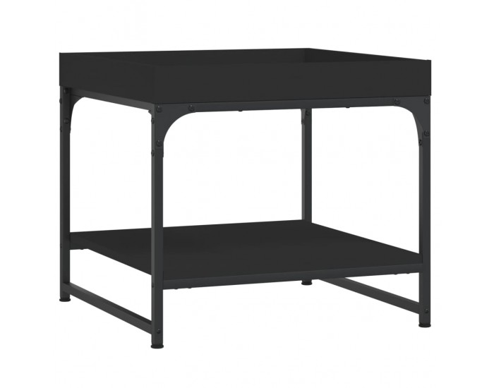 Sonata H Маса за кафе, черна, 49,5x49,5x45 см, инженерно дърво