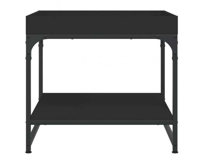 Sonata H Маса за кафе, черна, 49,5x49,5x45 см, инженерно дърво
