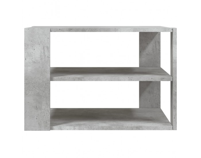 Sonata H Кафе маса, бетонно сива, 59,5x59,5x40 см, инженерно дърво