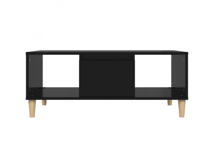 Sonata H Кафе маса, черна, 90x50x36,5 см, инженерно дърво