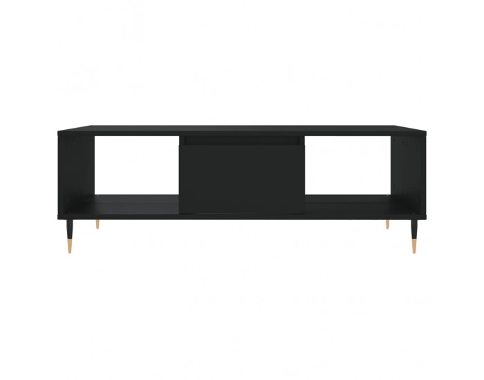 Sonata H Кафе маса, черна, 104x60x35 см, инженерно дърво