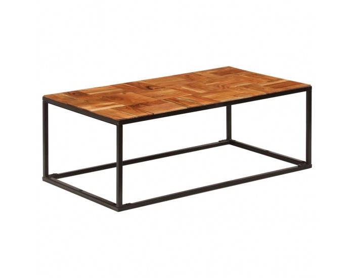 Sonata H Маса за кафе, 110x60x40 см, акациево дърво масив и стомана