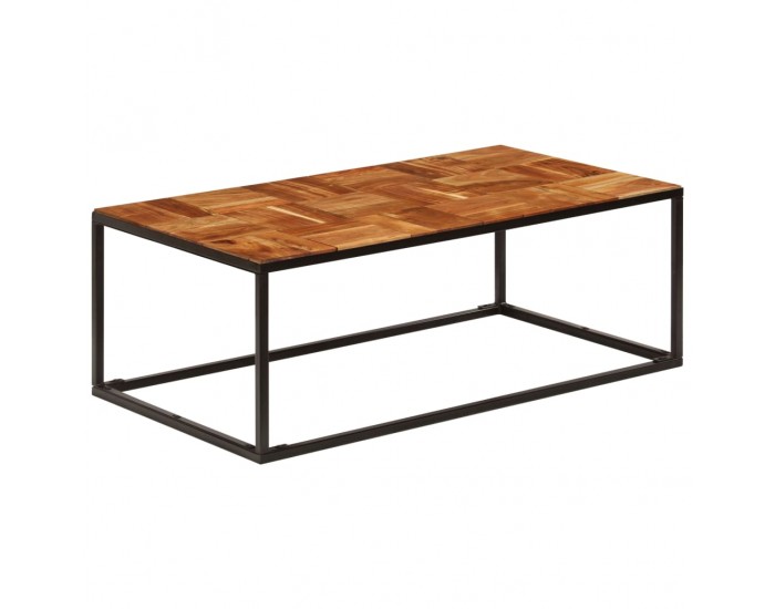 Sonata H Маса за кафе, 110x60x40 см, акациево дърво масив и стомана