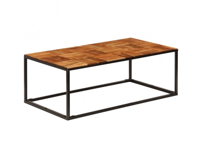 Sonata H Маса за кафе, 110x60x40 см, акациево дърво масив и стомана