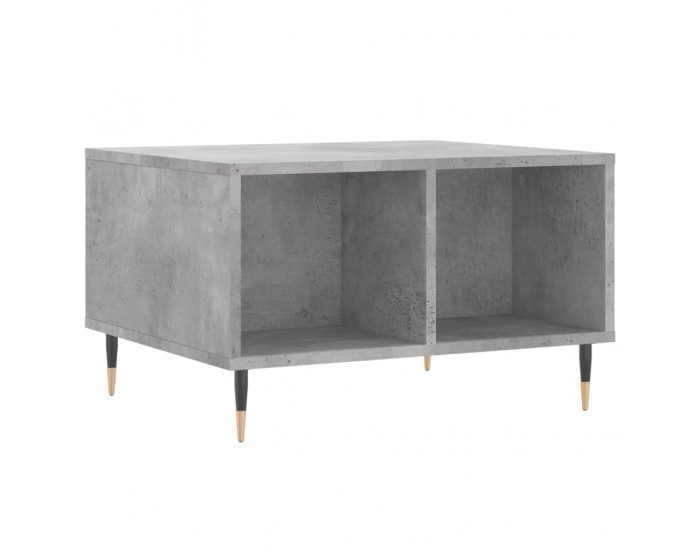 Sonata H Маса за кафе, бетонно сива, 60x50x36,5 см, инженерно дърво