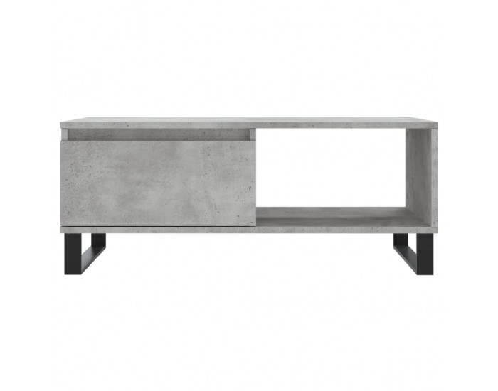 Sonata H Маса за кафе, бетонно сива, 90x50x36,5 см, инженерно дърво
