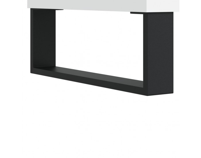 Sonata H Маси за кафе, 2 бр, бял гланц, 50x46x50 см, инженерно дърво