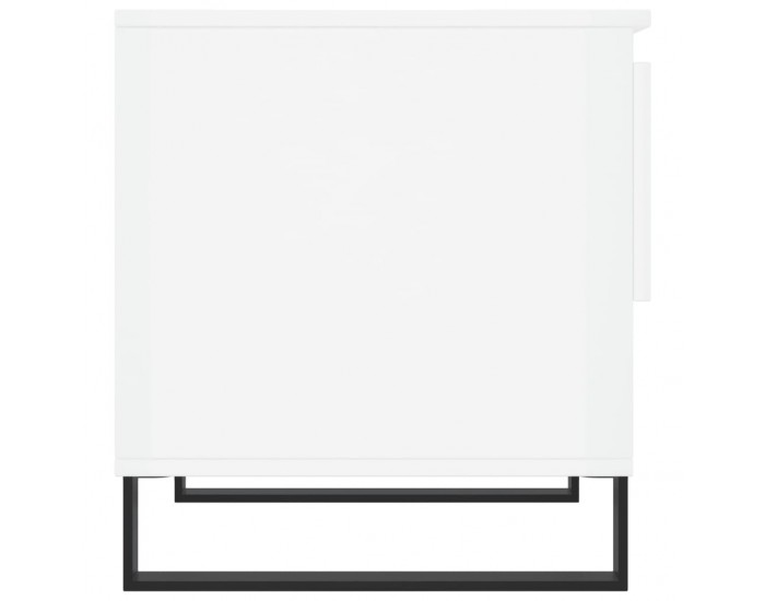 Sonata H Маси за кафе, 2 бр, бял гланц, 50x46x50 см, инженерно дърво