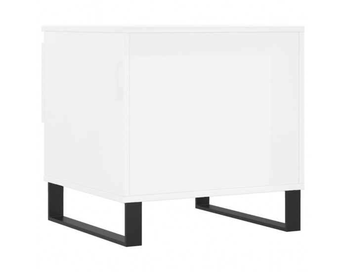 Sonata H Маси за кафе, 2 бр, бял гланц, 50x46x50 см, инженерно дърво