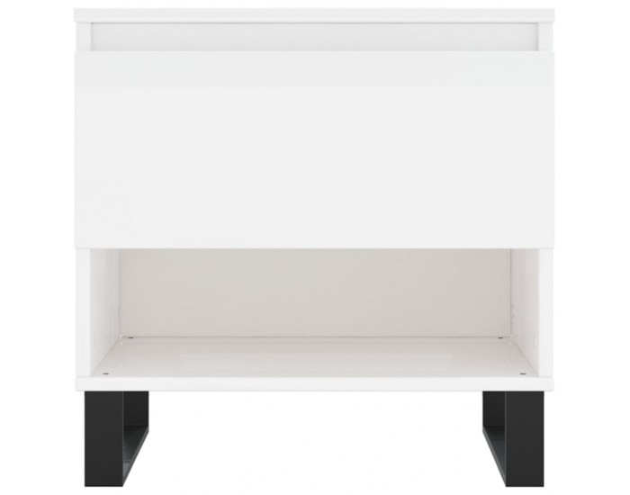 Sonata H Маси за кафе, 2 бр, бял гланц, 50x46x50 см, инженерно дърво