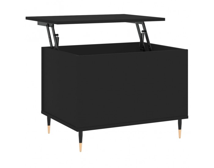 Sonata H Кафе маса, черна, 60x44,5x45 см, инженерно дърво