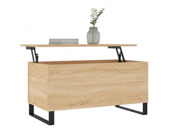 Sonata H Кафе маса, дъб сонома, 90x44,5x45 см, инженерно дърво