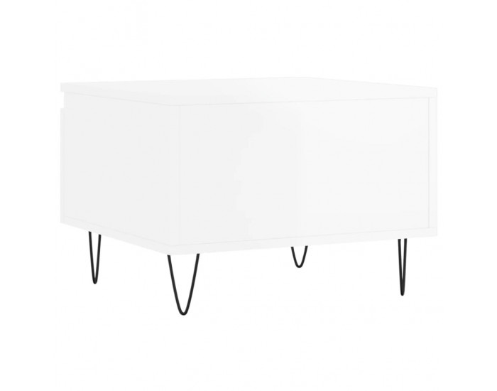 Sonata H Маси за кафе, 2 бр, бял гланц, 50x46x35 см, инженерно дърво