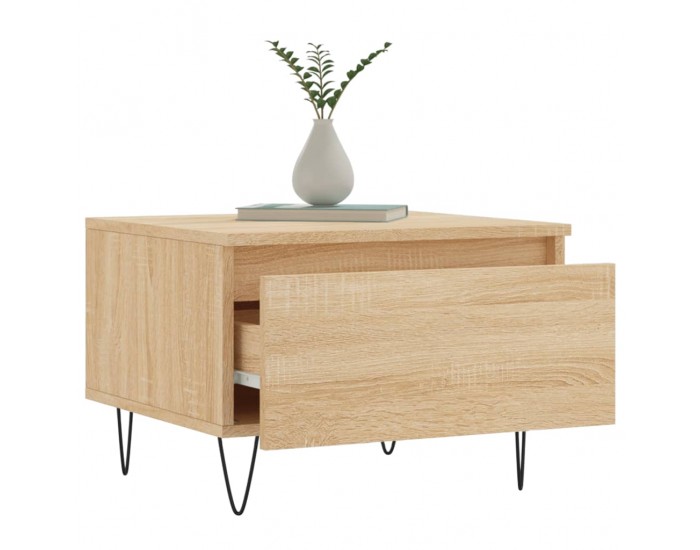 Sonata H Холни маси, 2 бр, дъб сонома, 50x46x35 см, инженерно дърво