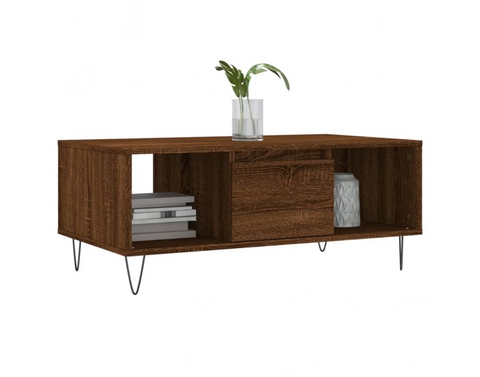 Sonata H Кафе маса, кафяв дъб, 90x50x36,5 см, инженерно дърво