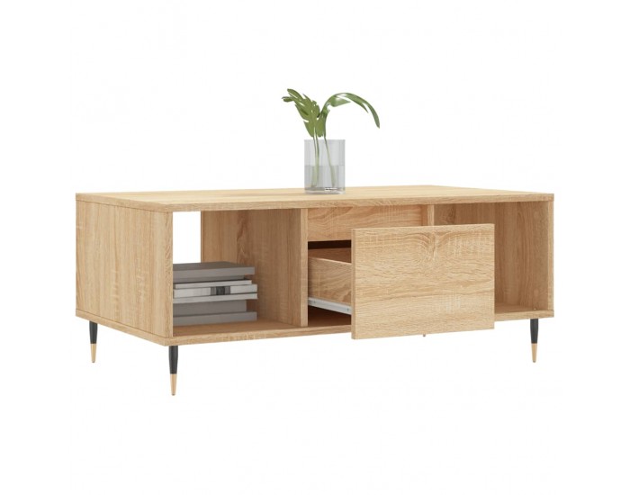 Sonata H Кафе маса, дъб сонома, 90x50x36,5 см, инженерно дърво