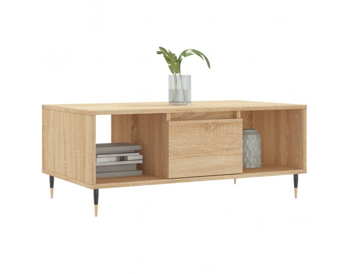 Sonata H Кафе маса, дъб сонома, 90x50x36,5 см, инженерно дърво