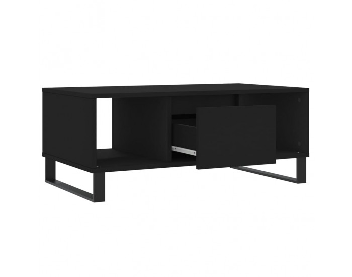 Sonata H Кафе маса, черна, 90x50x36,5 см, инженерно дърво