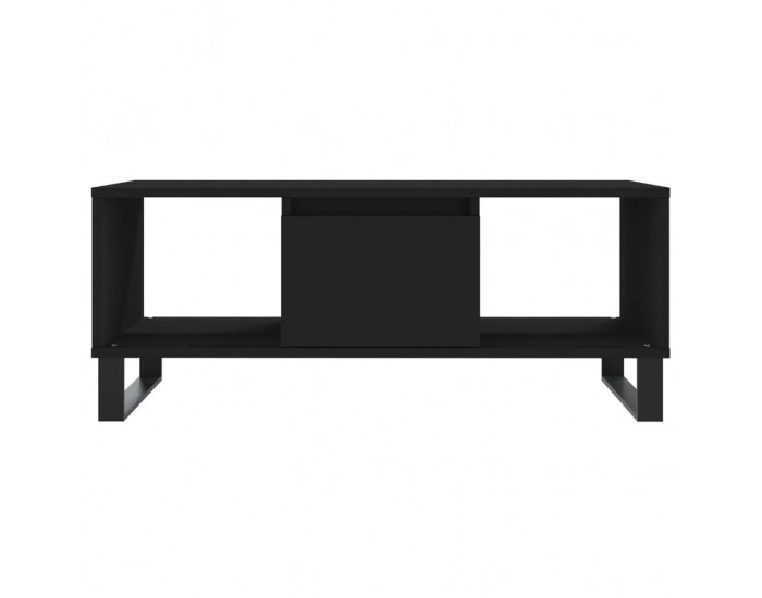 Sonata H Кафе маса, черна, 90x50x36,5 см, инженерно дърво